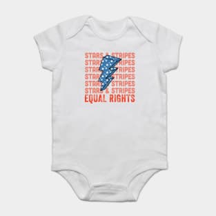 Stars stripes equal rights Pro Choice Feminist Gift Baby Bodysuit